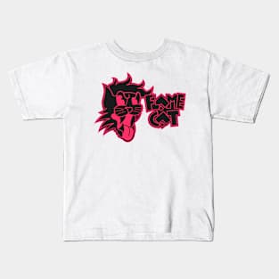 StrayCat FlameCat Black and Red Kids T-Shirt